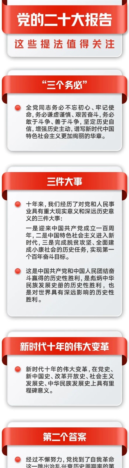 党的二十大报告，这些提法值得关注