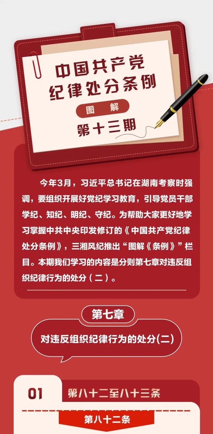 图解《中国共产党纪律处分条例》⑬